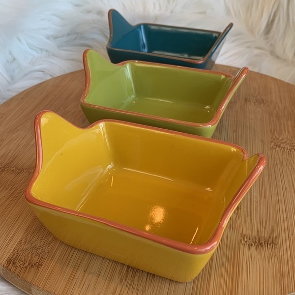 Costa Del Sol | 5 Colorful Fiesta Ceramic Pottery Baking Ramekins Loaf Dishes - Picture 8 of 17